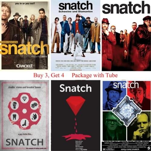 The Snatch Posters Movie Wall Stickers White Coated Paper Prints H Clear Image Home Decoration Livingroom Bedroom Bar