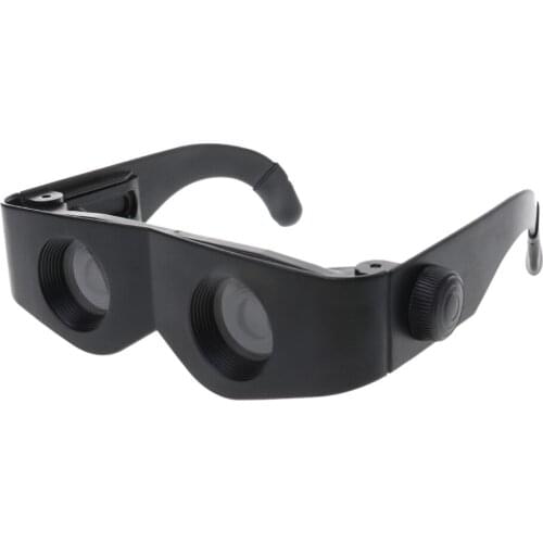 Eyeglasses Style Black Frame Magnifier Telescope Binoculars for Fishing
