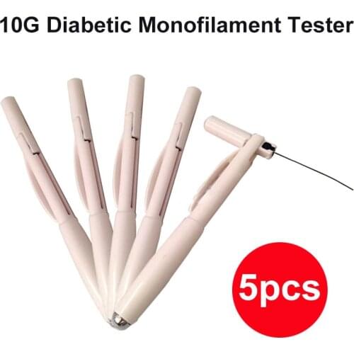 5Pcs 10g Diabetic Monofilament Tester Pen Foot Probe Endocrine Nerve Skin Contact Needle Diagnostic Tool