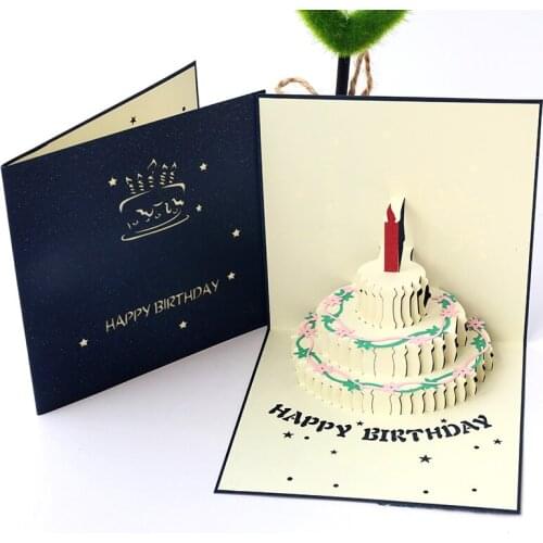 Three-Dimensional Custom Generation Music Cake Creative Wedding Invitations Small Business Supplies Cake