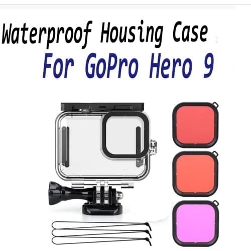 60m Waterproof Housing Case for GoPro Hero 9 Black Protection Diving Protective Underwater Cover For Go Pro Hero9 Accessories