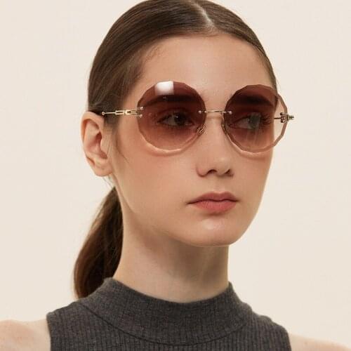 Женские солнцезащитные  круглые очки YPAY China At AliExpress