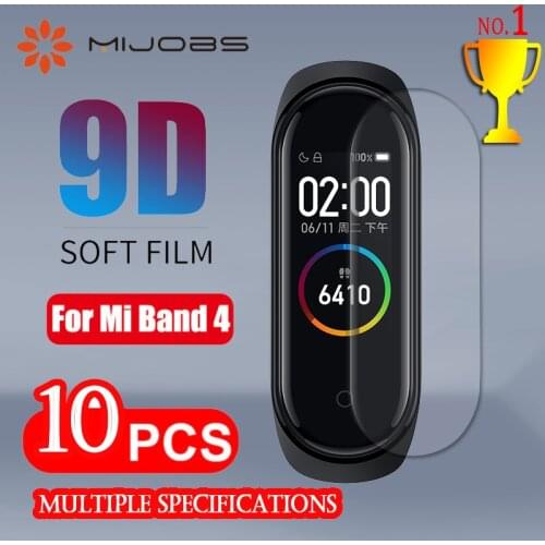 For Xiaomi Mi Band 4 Screen Protector Soft Film For Xiaomi Mi Band 4 Smart Bracelet Accessories Full Screen Permeability Film