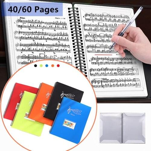 20/30Pages A4 Music Score Paper Sheet Note Folder File Music Book Clip Practice Piano Paper Sheets Document Storage Organizer