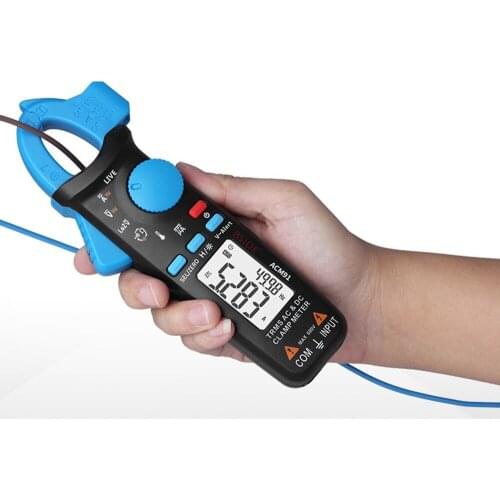 2020 New ACM82 ACM91 Mini AC DC Digital Clamp Meter Insulation Ohm Tester Custom RMS Ammeter Amp Multimeter For Electrical Tool