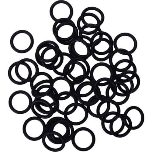 50 X Nitrile Rubber O Ring Black 11 Mm X 15 Mm X 2 Mm Washer Sealing Bags Rubber Pads