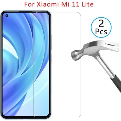Case for xiaomi mi 11 lite 5g cover tempered glass screen protector on xiao my 11lite 11light light protective phone coque armor