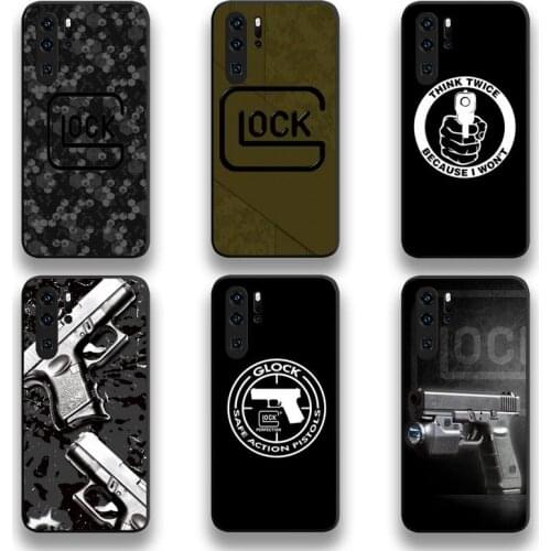 Glock Handgun Logo Phone Case For Huawei P20 P30 P40 lite E Pro Mate 40 30 20 Pro P Smart 2020