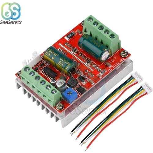 DC 6-60V 400W BLDC Three-phase DC Brushless Motor Controller PWM Hall Motor Control Driver Board 12V 24V 48V