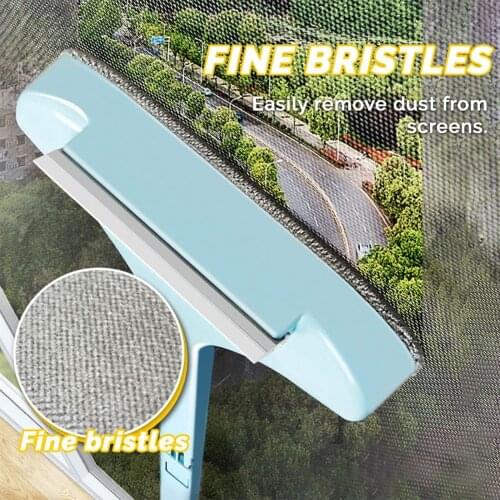 Double-sided Cleaning Brush with Extended Detachable Handle Hanging Hole Window Cleaner