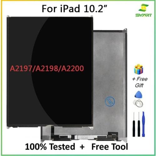 Display Screen Single LCD Display Replacement Part With Tools For iPad 2019 10.2 Screen Replacement 8th 7th A2197 A2198 A2200