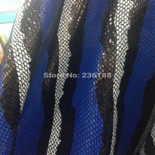 Exclusive Snake Patterned Genuine Goat Leather Fabric ,Yellow/Blue/Purple/Orange,Free Shipping by China post
