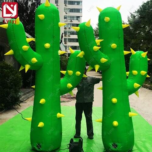 Customized Inflatable Cactus Cartoon Advertising Theme Park Decor