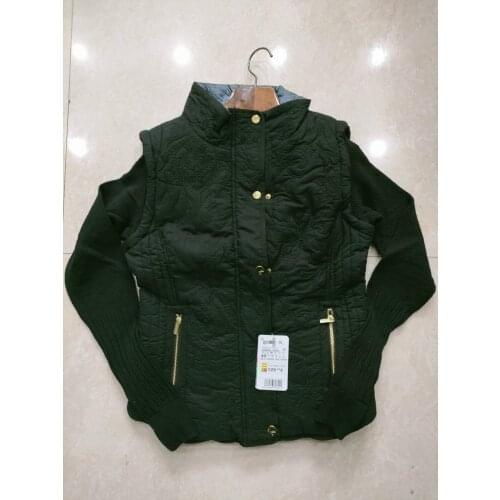 Spanish Black Embroidery Warm Soft Knitting sleeve Detachable Cotton Jacket