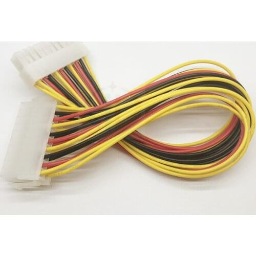 Good 100% ATX 20 Pin Male to 20Pin Female Adapter Cable Plastic 20Pin to 20 Pin Connector Adapter Cable Connector 20 port 30CM