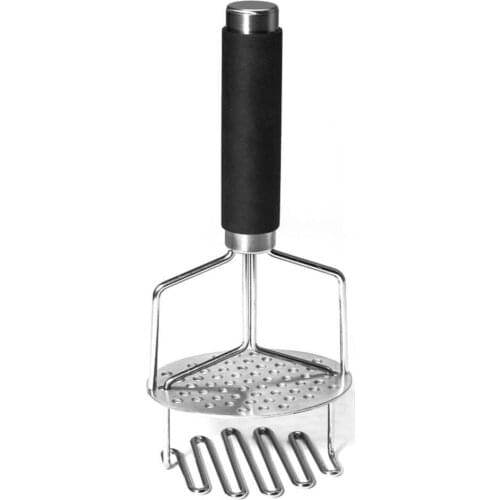 Potato Smasher Round Holes Dual-Press Design Stainless Steel Creative Food Masher for Kitchen Creative Food Masher