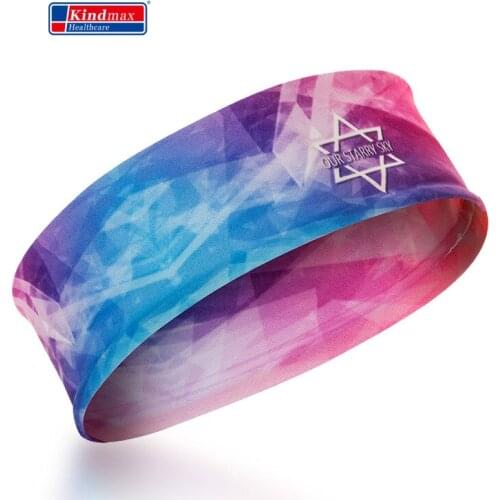 Kindmax Sports Headband for Men and Women Non Slip Elastic Sweatband Sports Gym Yoga Hairband