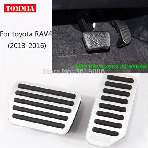 Tommia For Pedal Cover Fuel Gas Brake Foot Rest Housing No Drilling Toyota RAV4 2013-2016 Corolla 12-18 Car-styling
