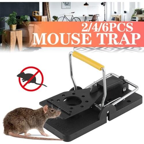 2\4pcsMouse Trap Mice Mouse Rat Traps Trap Mousetraps Plastic Catcher Killer Reusable Rodent Snap Traps