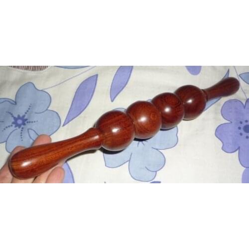 Rosewood yoga massage sticks fitness yoga rod roller annatto massage stick Thin leg rods