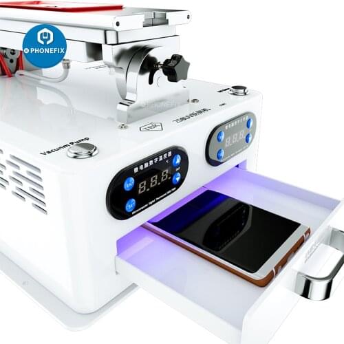TBK-258 Multifunction LCD Screen Housing Frame Separator Machine 7in Build-in Pump Touch Screen Repair Kit For iPhone Samsung