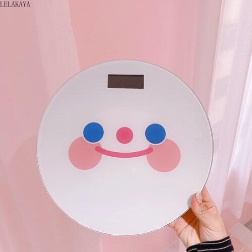 Cartoon Action Figure Smiley USB Chargeable Body Fat scale Household Electronic Weighing Scale LED Digital Display On The Screen