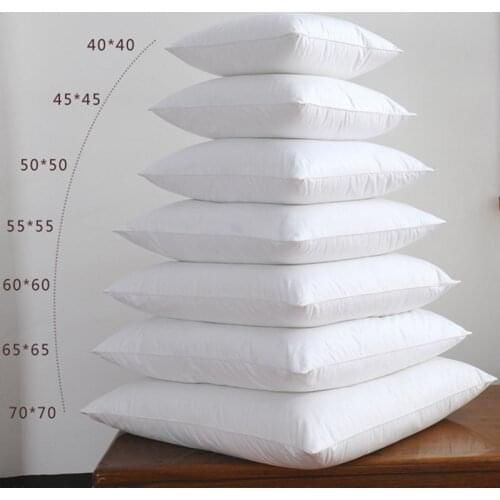 White Cushion Insert Soft for Car Chair Down Alternative Throw Pillow Core Inner Seat Cushion Filling 40-75cm 49