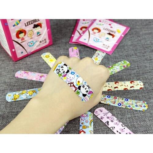 100 pcs/box Waterproof Breathable Cute Cartoon Bandages Aid Hemostasis Adhesive First Aid Emergency Kit For Children