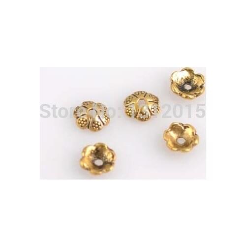 Wholesale Beads Flower Torus Antique Gold Alloy Spacer Beads Metal Beads Jewelry Making Supplies 6x2mm,100Pcs,YTC0065