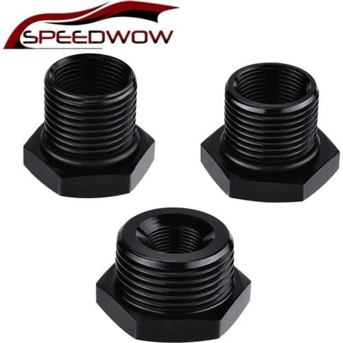 SPEEDWOW Car Parts Aluminum Oil Filter Threaded Adapter 1/-28-24 To 3/4 NPT 5/8-24 To 3/4-16 NPT 5-8/24 To 13/16-16NPT Port Plug
