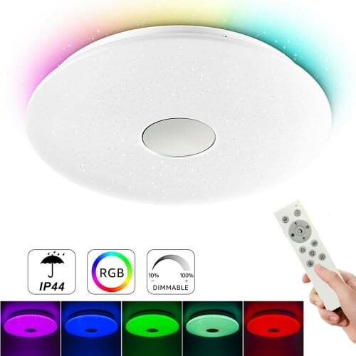 Smart RGB LED Ceiling Lamp Bluetooth Music Phone APP Control Dimmerable Ceiling Lights For Childrens Room Bedroom Decoration