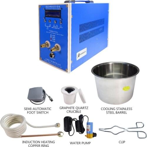 Small High Frequency Induction Heating Machine Metal Heater Electromagnetic Heater Quenching Heater Furnace 220V