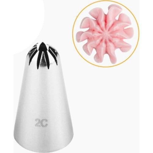 1PCS Large Icing Piping Nozzle Russian Pastry Tips Baking Tools Cakes Decoration Set Stainless Steel Nozzles Cupcake #2C