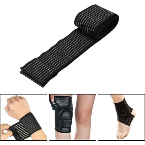 1 Pcs Elastic Bandage Compression Knee Support Sports Strap Knee Protector Bands Ankle Leg Elbow Wrist Calf Brace Safety