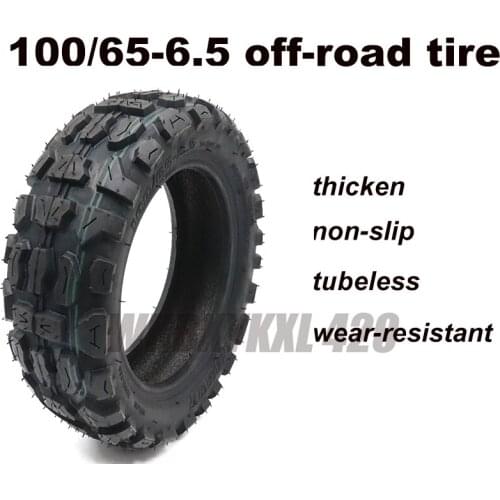 100/65-6.5 TUOVT tubeless nylon thicken tires Inflatable non-slip tires suitable for 11 inch electric motor scooter