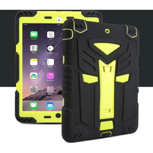 2018 For apple ipad air 2 Case Heavy Duty Hybrid Shockproof Silicone+Protect Film For ipad 6 Case 360 Full Protect Stand Cover