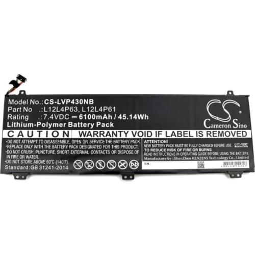 Cameron Sino 6100mAh battery for LENOVO IdeaPad U330p U330t U330 Touch L12L4P61 L12L4P63 L12M4P61 Notebook, Laptop Battery