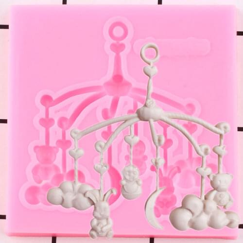 Baby Toy Silicone Mold Baby Birthday Cake Decorating Tools Cupcake Topper Fondant Moulds Candy Clay Chocolate Gumpaste Mould