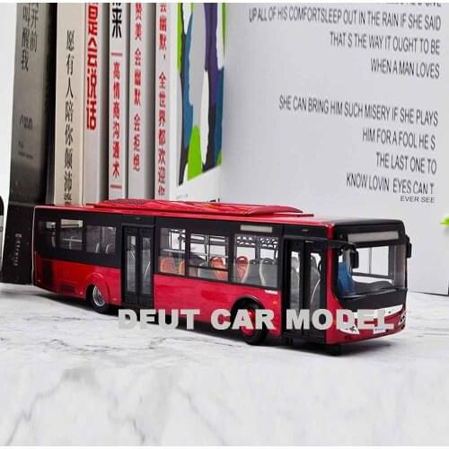 1:43 Alloy Pull Back Toy YU TONG ZK6128 BUS Sedan Car Model Of Childrens Toy Cars Original Authorized Authentic Kids Toys