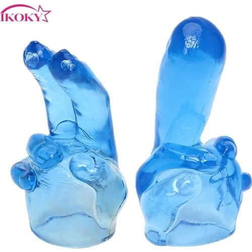 IKOKY AV Rod Head Cap G-spot Stimulate Vibrator Accessories Adult Sex Toys for Women Clitoris Stimulation Magic Wand Attachment