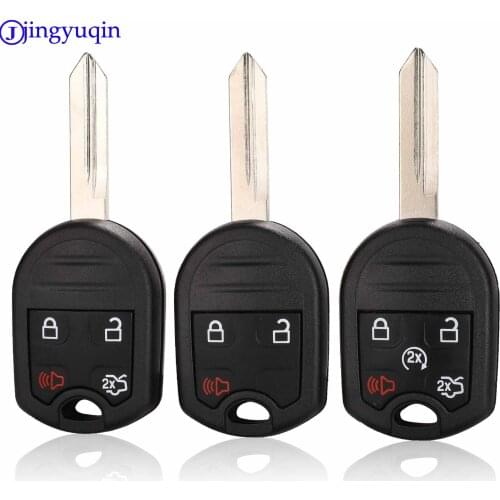 Jingyuqin 3/4/5 B Remote Car Key Shell Cover Fob For FORD Expedition Mustang F150 F250-350 Super Duty Keyless Case