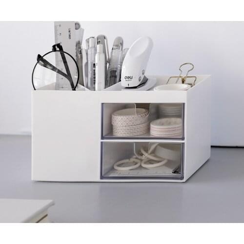 2020 Creative Multifunctional Desktop Organizer Holder Case Makeup Storage Box School Office Stationery