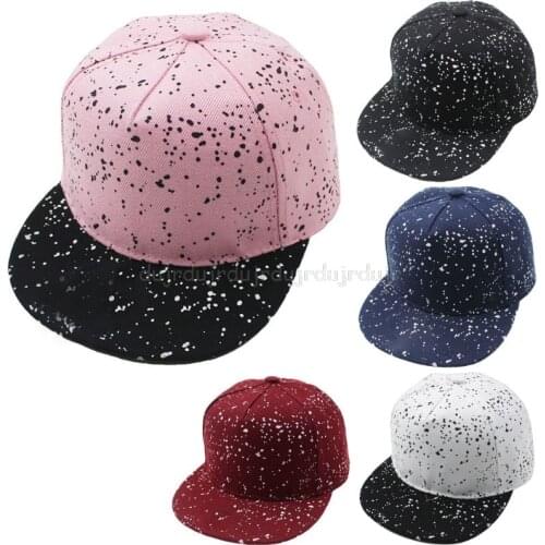 Fashion New 1 Pc Unisex Dot Printed Hats Adjustable Children Kids Casual Baseball Cap Sun Hip Hop Snapback for Boys Girls Au28