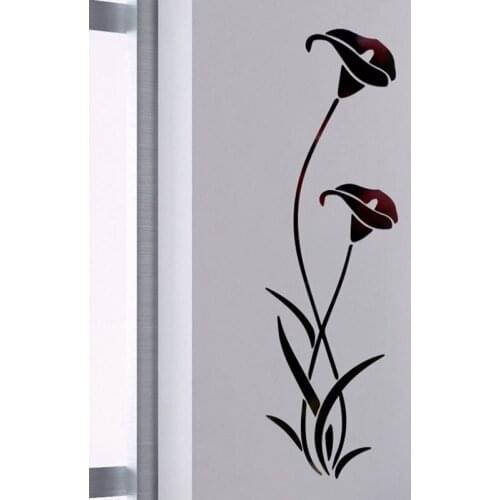 Flower Wall Stickers DIY Childrens Bedroom Living Room Kitchen Detachable Waterproof Art Wallpaper Decoration