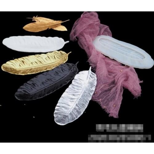 Transparent Silicone Mould Dried Flower Resin Decorative Craft DIYFeather plate Mold epoxy resin molds for jewelry