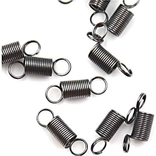 10pcs Stainless Steel Small Tension Spring With Hook For Tensile DIY Toys 10mm Draw To 30mm