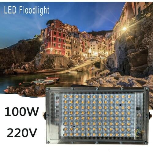 100W Led Flood Lighting AC 220V 230V Outdoor Floodlight IP65 Waterproof LED Garden Wall Street Corridor Landscape Lighting Lamp
