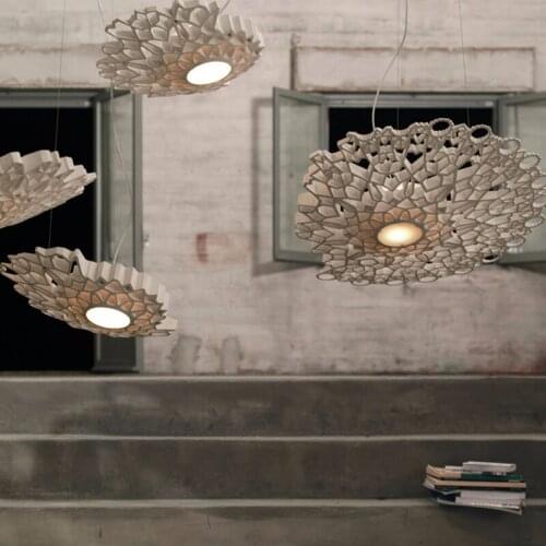Post Modern D65/100cm Dimmable LED with Remote white gold ceiling light lamp honeycomb beehive style LED home ceiling lighting