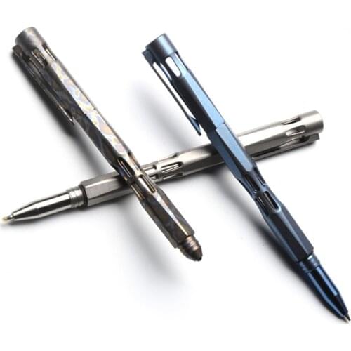 Titanium Alloy Tactical Pen GirlsSelf-Defense Pen Break Window Defence Supplies Survival EDC Tools Self-defense