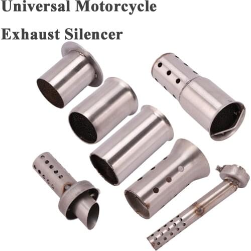 Universal 60mm Motorcycle Exhaust Pipe Escape Catalyst 51mm Muffler Silencer Insert DB Killer Eliminate Noise For Yoshimura